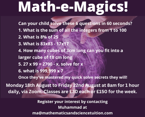 online maths course